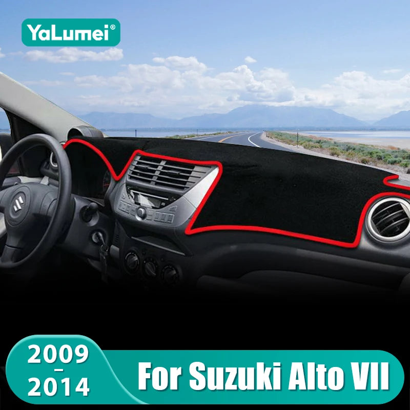 For Suzuki Alto VII 2009 2010 2011 2012 2013 2014 Car Dashboard Mat Sun Shade Instrument Desk No - Automotive LED Light