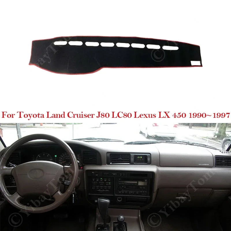 Dashboard Cover For Toyota Land Cruiser J80 LC80 Lexus LX 450 1990 ~ 1997 Anti-S for Toyota LC80 J80 1990-1997 - Automot