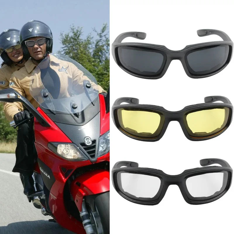 Universal Motorcycle Goggles Bicycle Motorcycle Windproof Goggles Men Women Sunglasses Anti-Fog  - Automotive LED Light