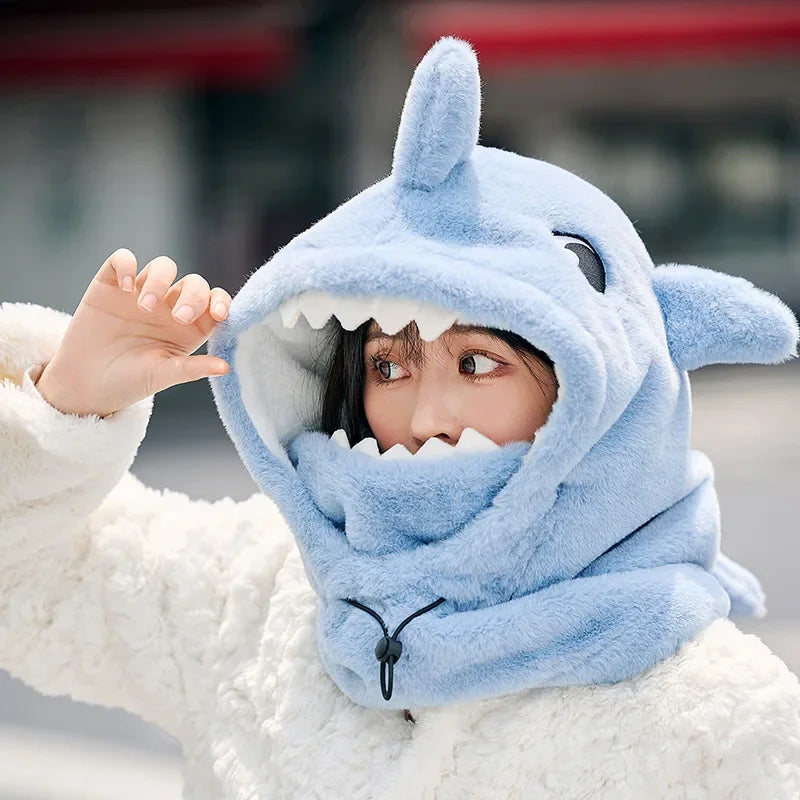 Motorcycle Mask Hat Balaclava Children Adult Winter Full Face Mask Hat Head Neck Cover Skiing Be - Automotive LED Light