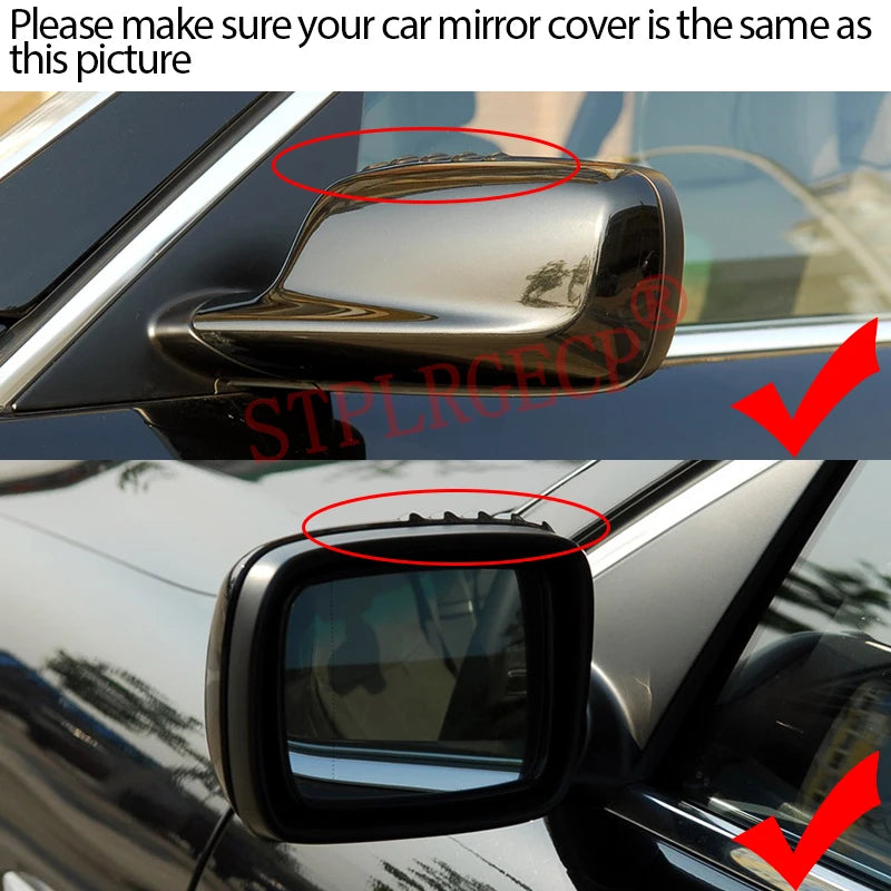 Stplrgecp Passenger Side Driver Side Left or Right Door Side Heated Wing Mirror  for BMW E65 E66 E46 2000-2008 - Automot