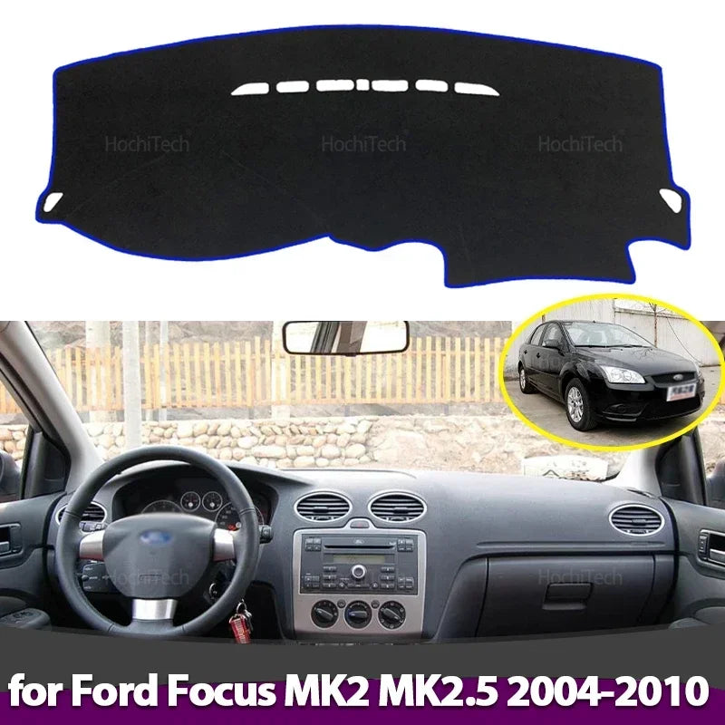 Anti-Slip Dashboard Cover Protective Pad Accessorie Sunshade Carpet for Ford Foc for Ford MK2 - Automotive LED Light
