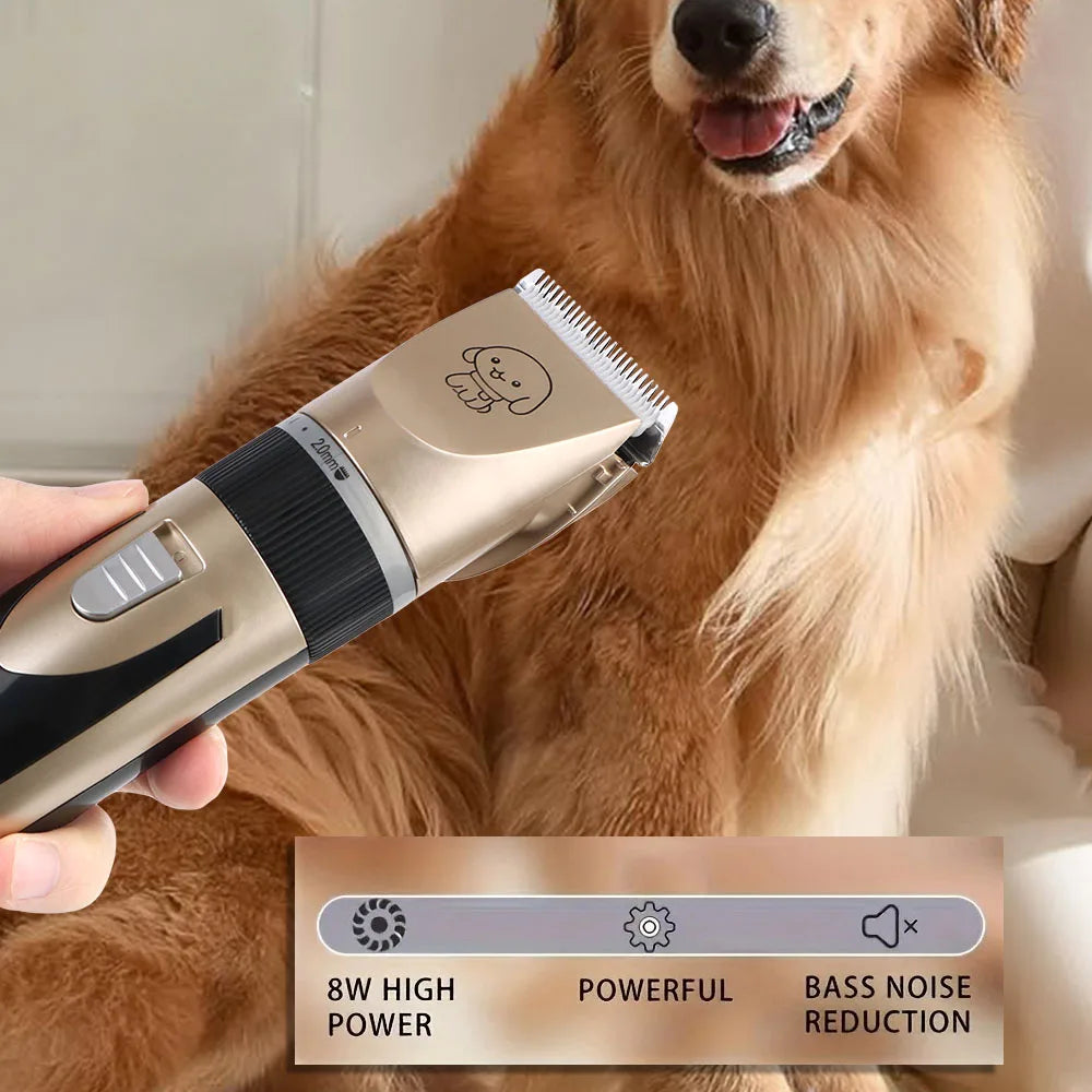 Cordless Pet Supplies Pet Hair Clipper Electric Scissors Haircut Trimmer Shaver Set For Dog Rabb - Automotive LED Light