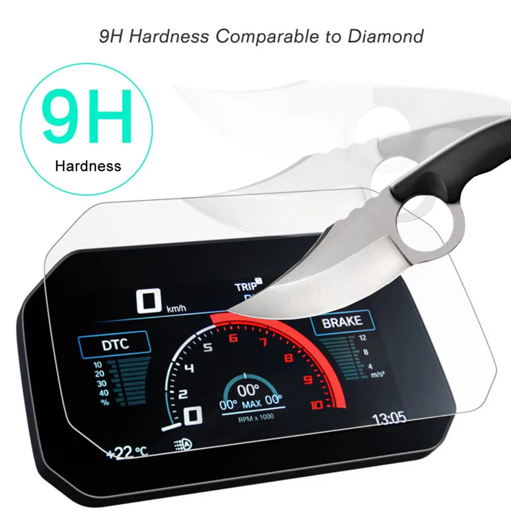 Tempered Glass Scratch Cluster Screen Dashboard Film For BMW R1200 R1250GS Adventure C400X F900R - Automotive LED Light