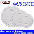 ABS Round Deck Inspection Access Hatch Cover Non-Slip Deck Plate for Marine Boat Kayak Canoe Whi - Automotive LED Light