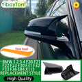 Genuine Real Carbon Fiber Side Mirror cover Caps Replacement for BMW Series 1 2  for BMW F20 F22 F33 - Automotive LED Li