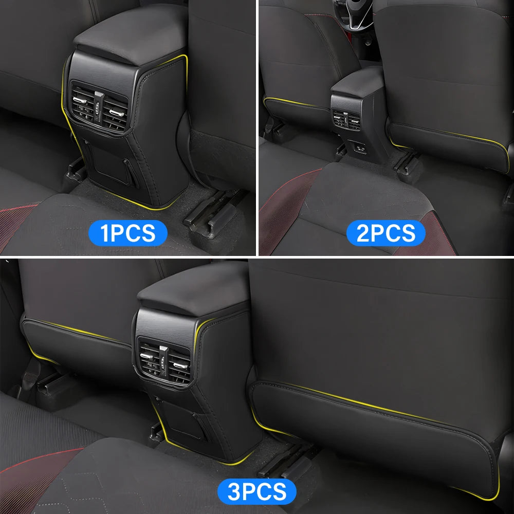 Leather Seat Back Cover Protect Anti Kick Mat For Toyota Corolla E210 2019- 2021 for Seat Corolla E210 2019-2021 - Autom