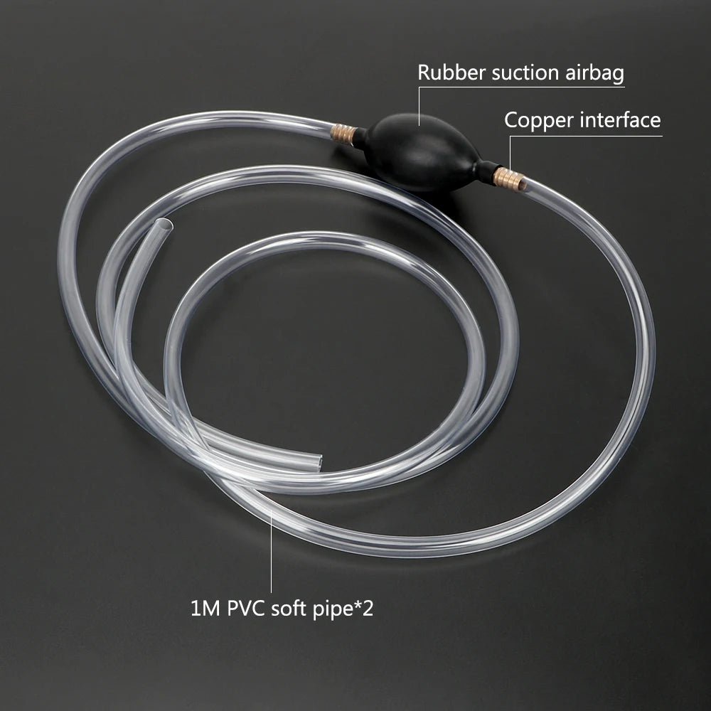 PVC Pipe Syphon Car Fuel Gas Pump Fuel Saver Auto Accessories Petrol Diesel Liquid Manual Pump W - Automotive LED Light