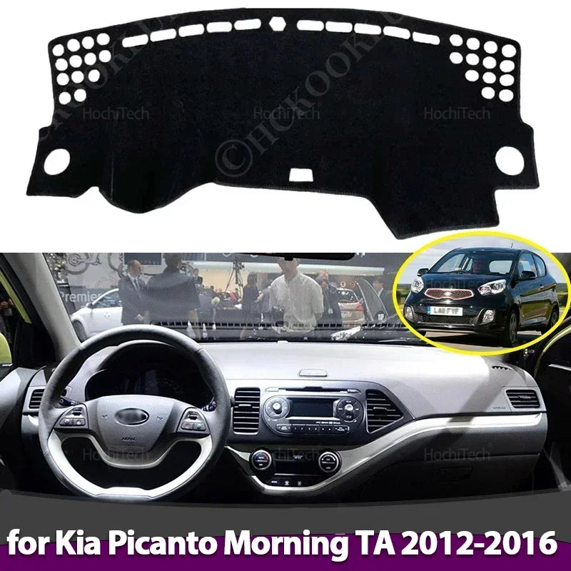 Anti-Slip Dashboard Cover Protective Pad Car Accessories Sunshade Carpet For Kia Picanto Morning - Automotive LED Light