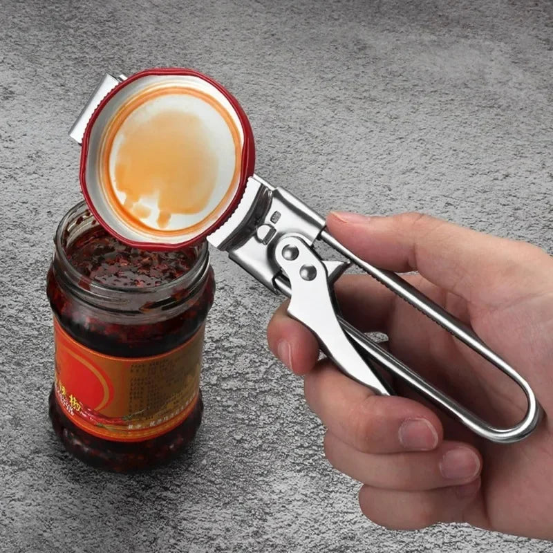 Adjustable Multi-Function Bottle Opener Stainless Steel Lids Off Jar Opener Labor-Saving Screw C - Automotive LED Light