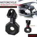 Motorcycle Spotlight Bracket Mount Fog Tube Fork Clamp Motorcycle Auxiliary Light Bracket 360° A - Automotive LED Light