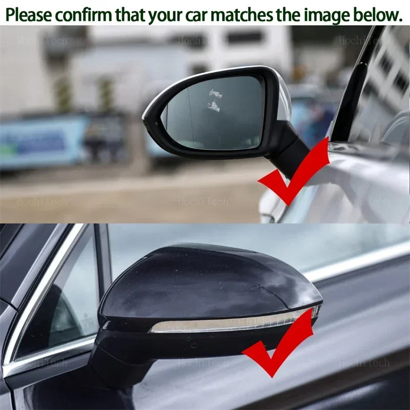 Auto Replacement Left or Right Heated Wing Rear Mirror Glass For Volkswagen VW P for Volkswagen B8 2015-2023 - Automotiv
