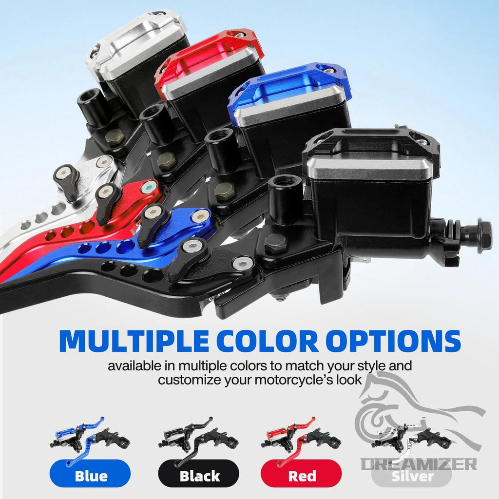 Universal 7/8 Inch 22 mm Handlebar Brake Lever Motorcycle CNC Brake Lever Clutch Lever Set for H - Automotive LED Light