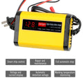 Full Automatic Car Battery Charger Digital LCD Display 2A Fast Charging 3 Stages Lead Acid AGM G - Automotive LED Light