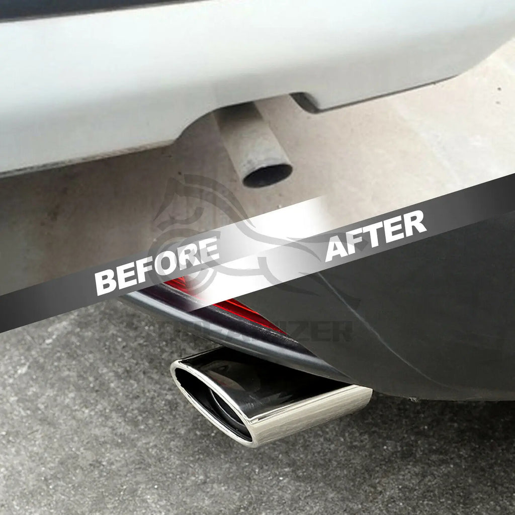 Auto Car Exhaust Pipe Tip Tail Muffler Stainless Steel Muffler Pipe Exhaust Tip Universal Car Ac - Automotive LED Light