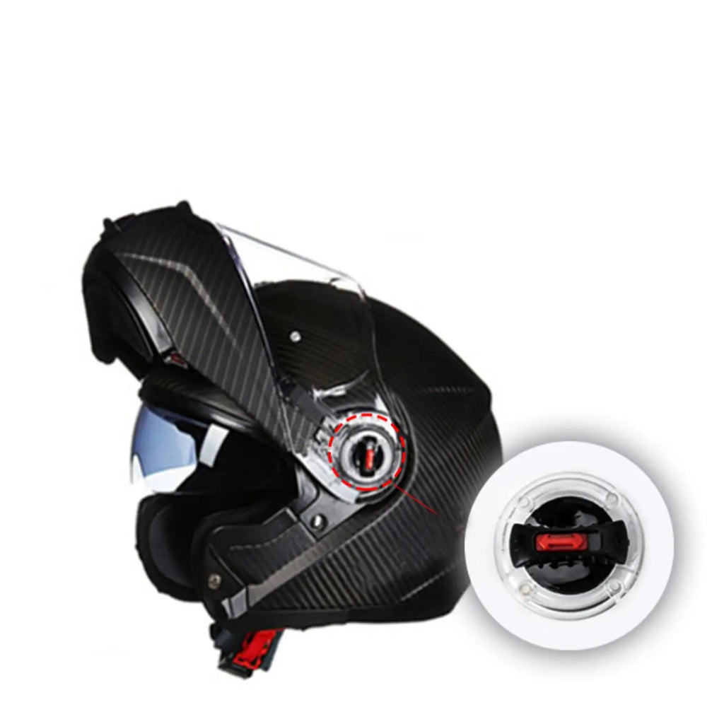 2 Pieces Motorcycle Helmet Visor Lock Helmet Accessories Easy Installation Replace Parts for of5 - Automotive LED Light