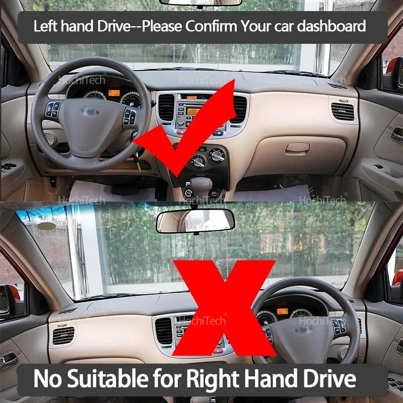 Anti-Slip Dashboard Cover Protective Pad Car Accessories for KIA RIO 2 2005-2009 for KIA RIO2 2005-2009 - Automotive LED