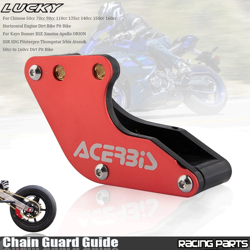 Motorcycle CNC Chain Guard Guide For IRBIS BSE KAYO SSR TTR XR CRF KLX 50 70 90 110 125 140 150  - Automotive LED Light