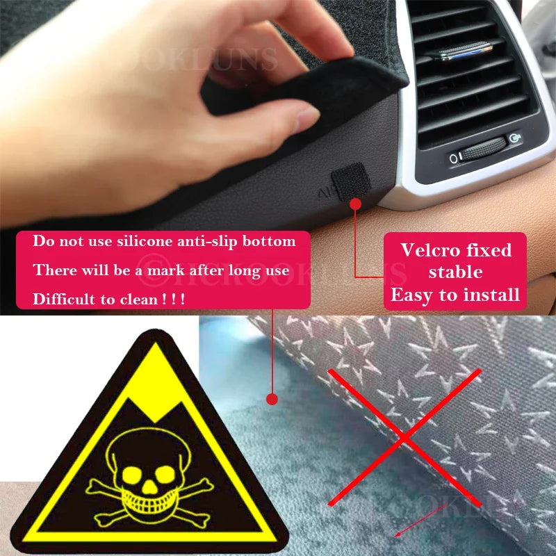 Dashboard Cover Protective Pad for Suzuki SX4 2006~2013 Car Accessories Dash Boa for Suzuki SX4 2006-2013 - Automotive L