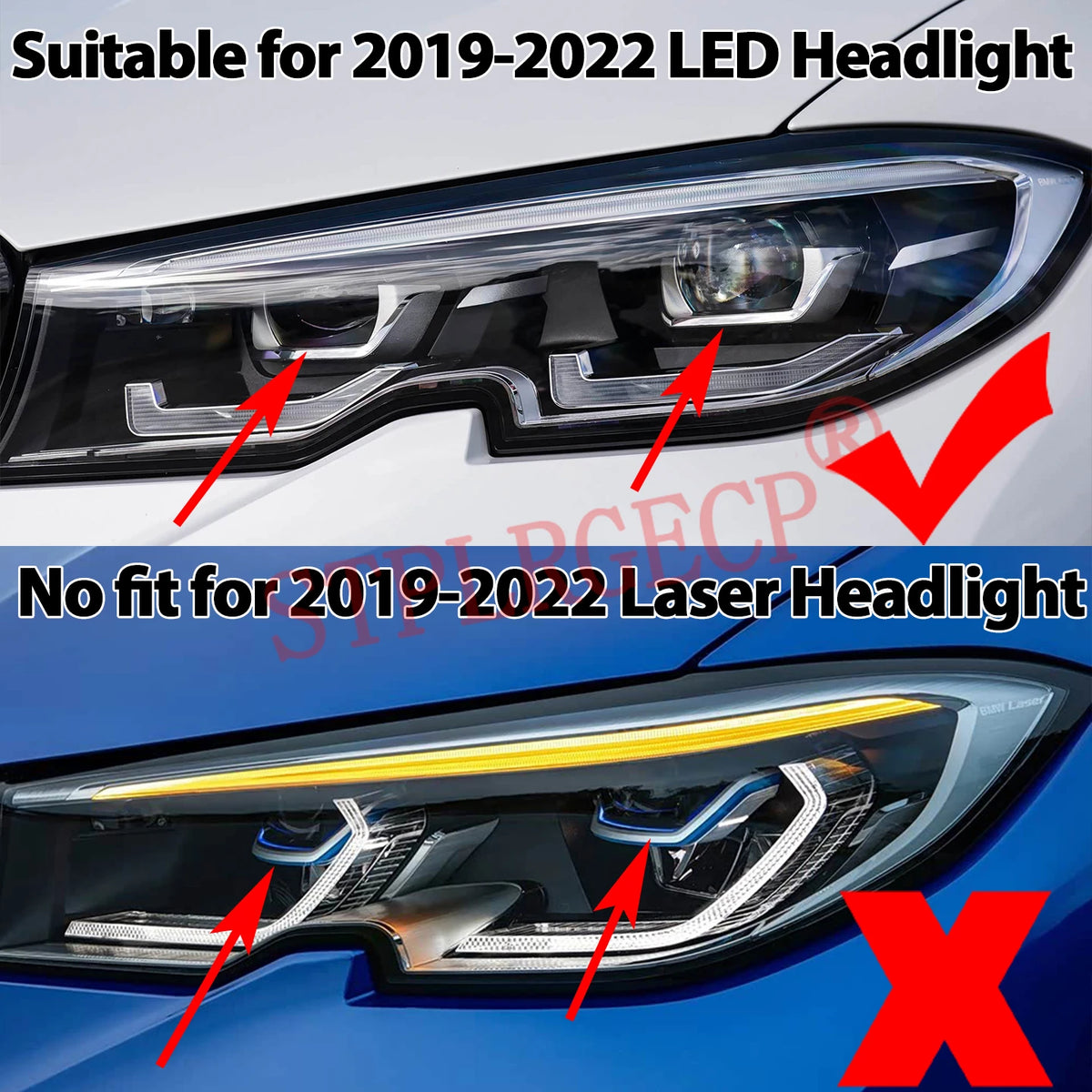 For BMW 3 Series G20 G21 320i 330i Pre-lci 2019-22 63118496133 Daytime Driving L for BMW G21 G20 - Canbus LED Headlight