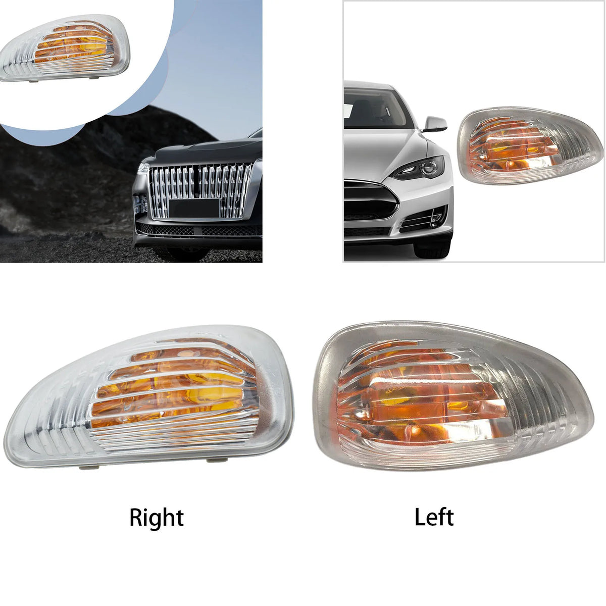 Wing Mirror Indicator Lamp Lens Cover 261652475R 261603141R Replacement Car Turn Signal Light Ho - Automotive LED Light