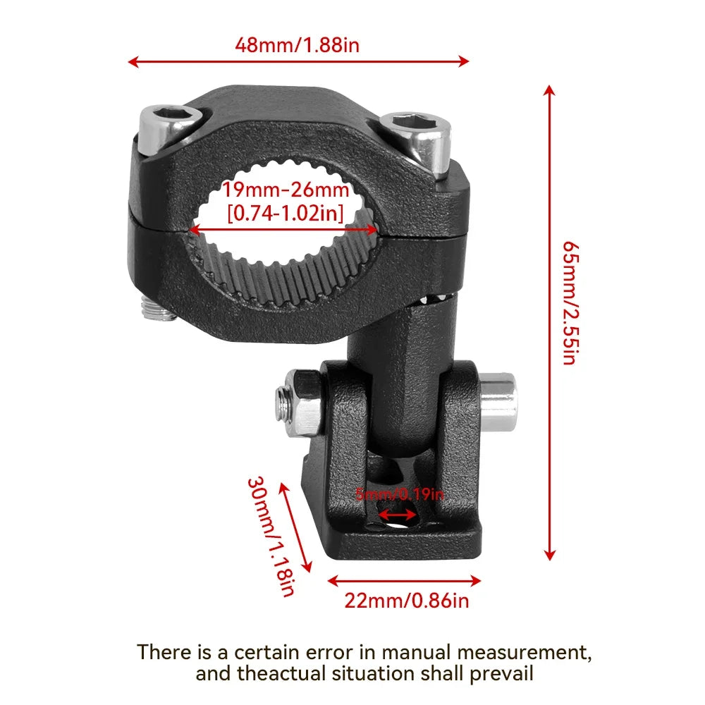 Motorcycle LED Headlight Spotlight Mount Bracket Adjustable Fog Light Auxiliary Lamp Bumper Hold - LED Motorcycle Light