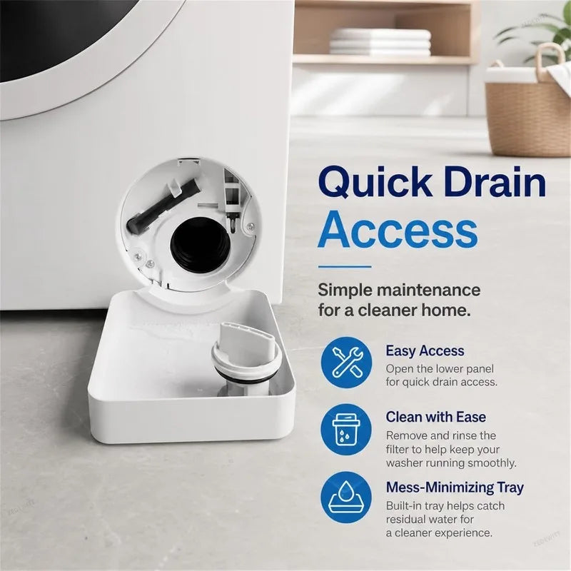 Household Washing Machine Drain Pan Spill Leak Water Catcher Tray Floor Protector Tray for Front - Automotive LED Light