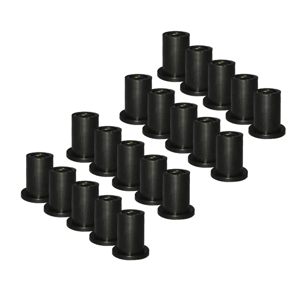 High Quality Rubber Well Nuts Fairing Fasteners Metric Brass Insert Motorcycle Windshield Access - Automotive LED Light