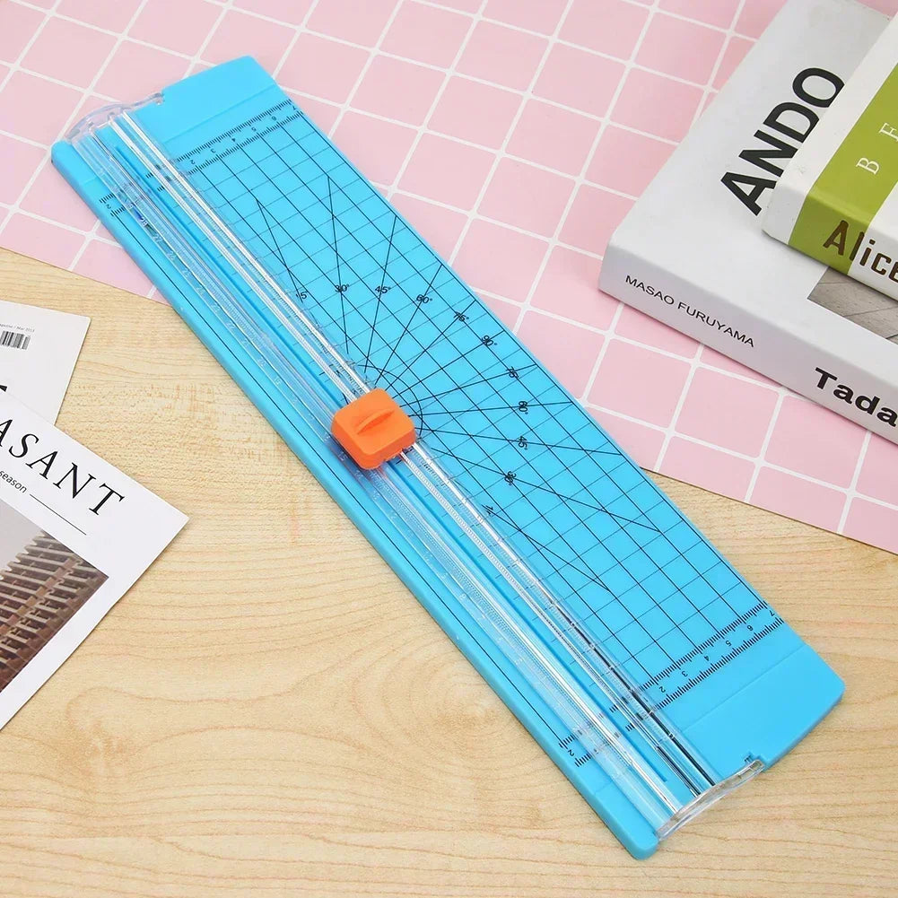 A4/A5 Mini Paper Cutter with Pull-out Ruler for DIY Office Home Stationery Photo for Mini A4 A5 - Automotive LED Light