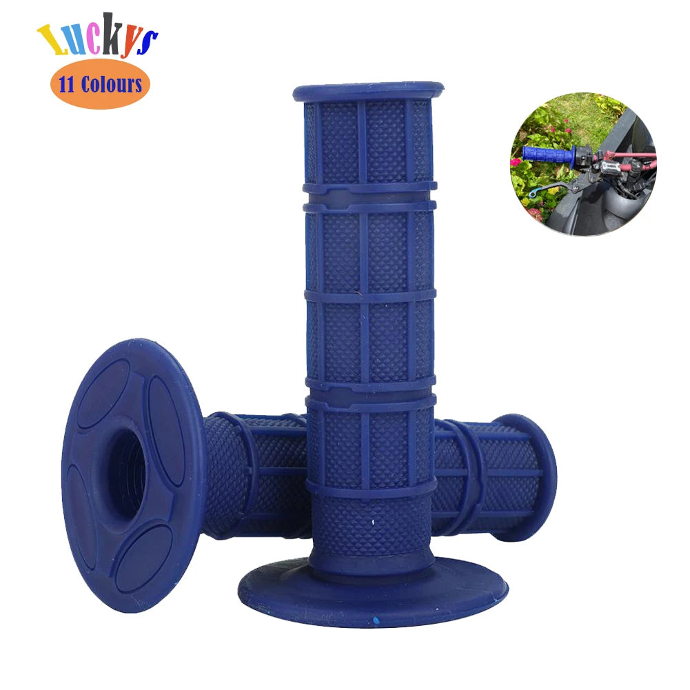 22 24mm Universal Handle Grips Dirt Pit Bike Motorcycle Motocross Motorbike Handle Bar Grip For  - Automotive LED Light