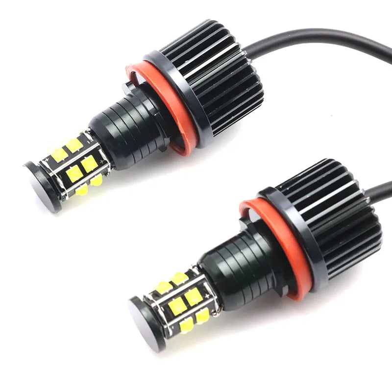 2x 240W 6000K Lamp LED Angel Eyes Marker Light Bulbs For BMW E81 E82 E87 E88 E90 for BMW E87 E70 E60 - Canbus LED Headli