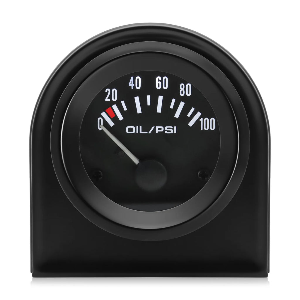 AD 52mm Oil Pressure Gauge with Oil Press Sensor 1/8NPT 100 PSI 12V Car Water Temp Oil Temperatu - Automotive LED Light