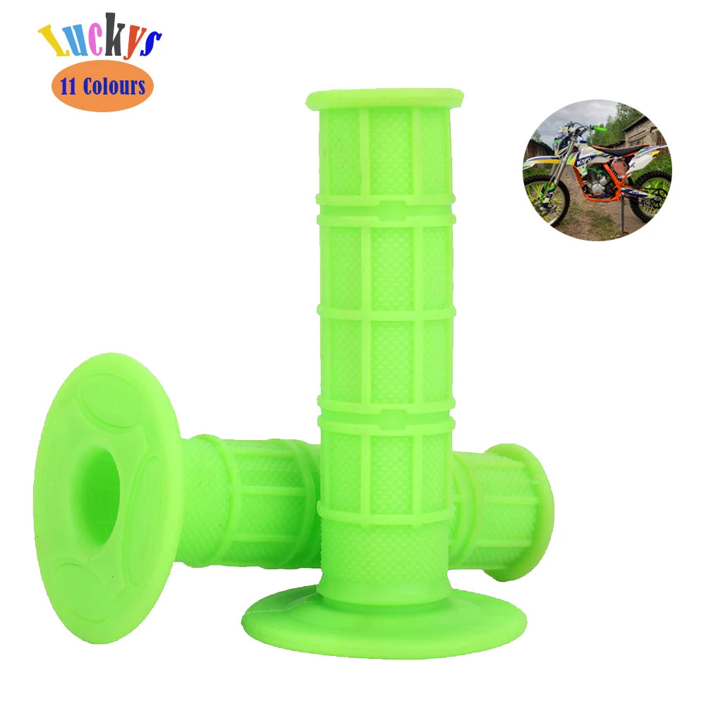 22 24mm Universal Handle Grips Dirt Pit Bike Motorcycle Motocross Motorbike Handle Bar Grip For  - Automotive LED Light
