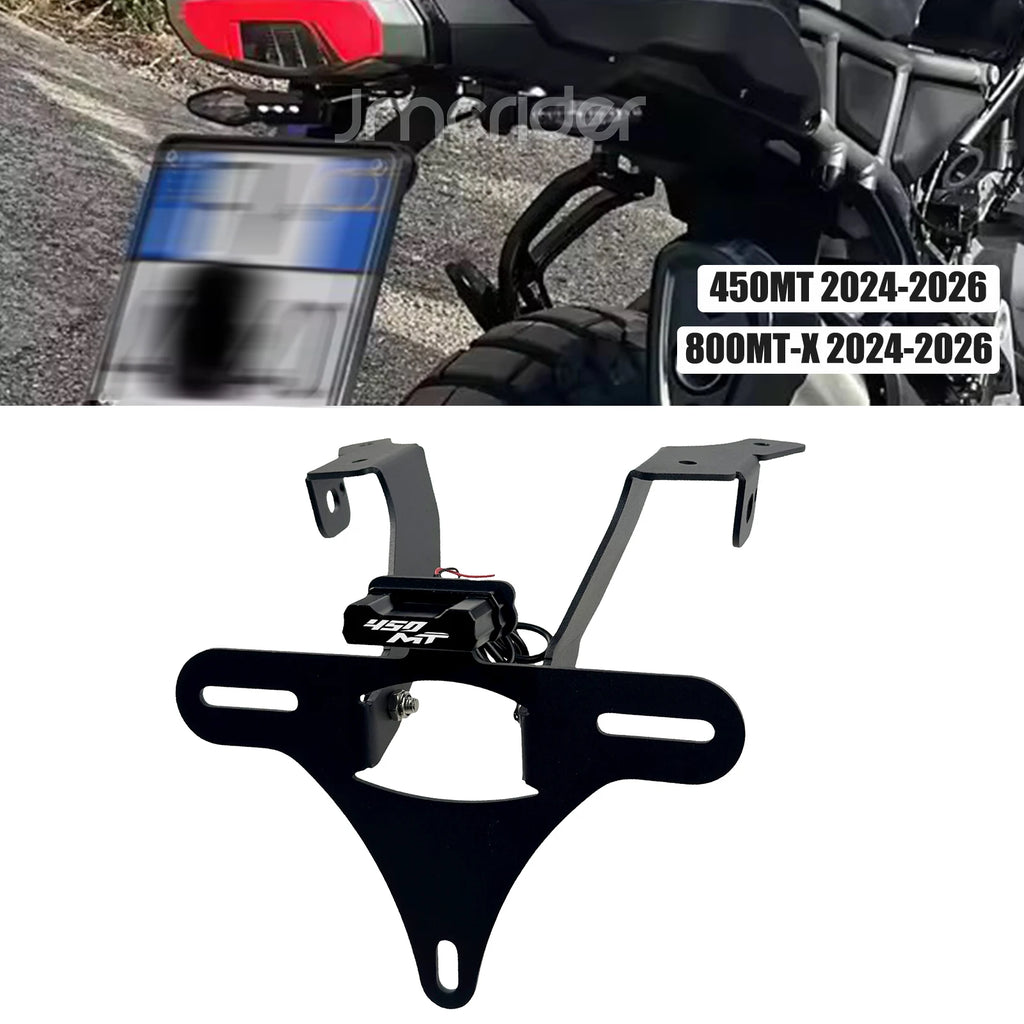 2025 Adjustable License Plate Bracket For CFMOTO 450MT 450 MT MT450 Tail Tidy Fender Eliminator  - Automotive LED Light