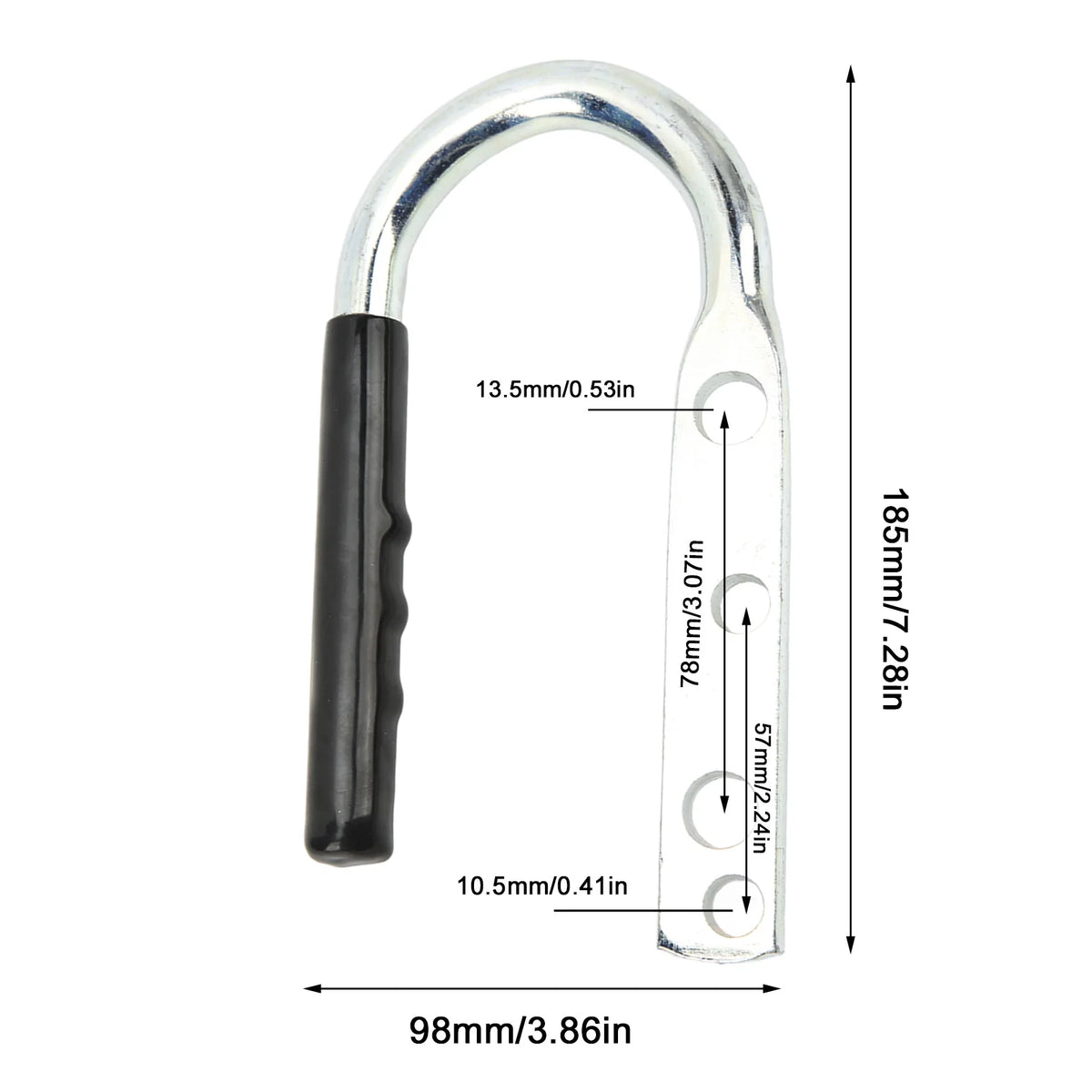Trailer Coupler Handler 2x3in Hand Handle Lift Handle Durable Connector for Campers Construction - Automotive LED Light