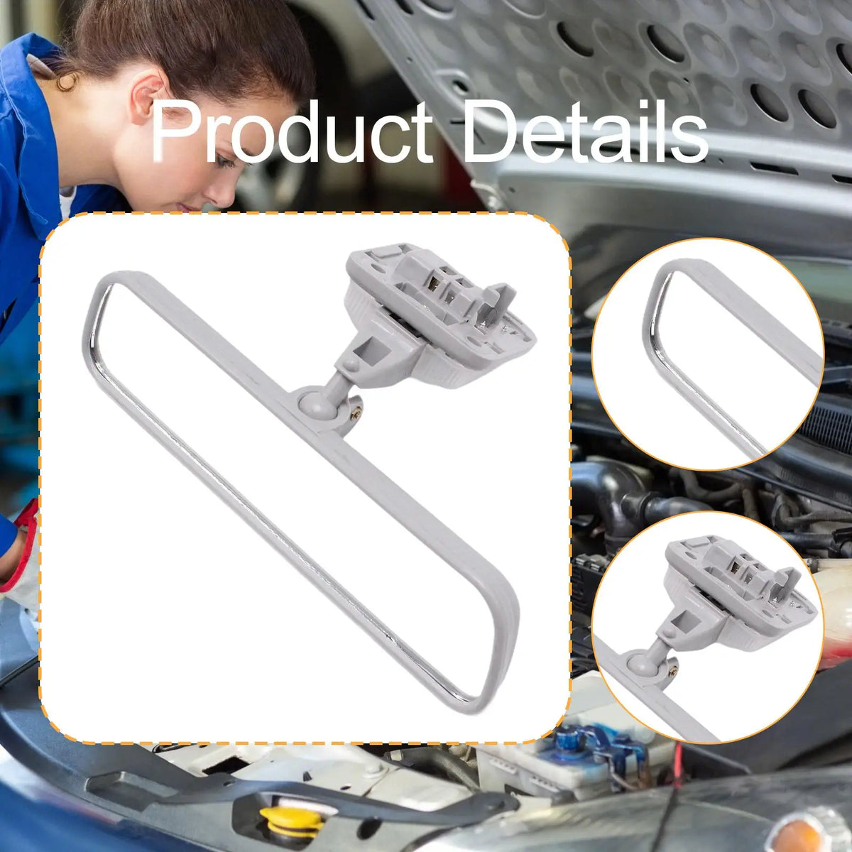 Inside Rear View Mirror Spare Part, Center Mirror Repair Parts for Toyota Rn8 Automobile Truck A - Automotive LED Light