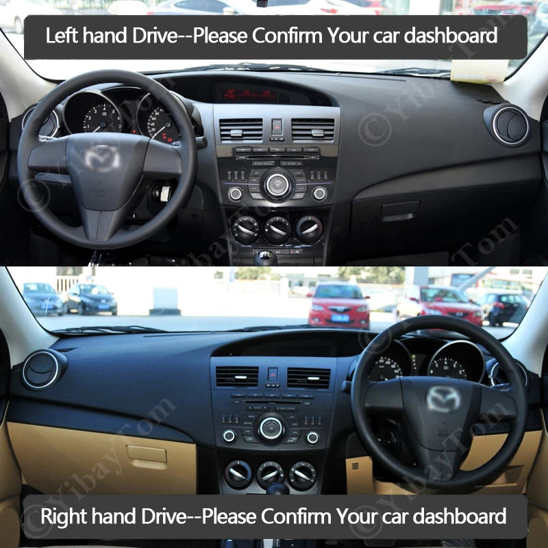 Car Dashboard Cover Dash Protect Mat Pad For Mazda 3 Axela 2009 2010 2011 2012 2013 Sunshade Das - Automotive LED Light