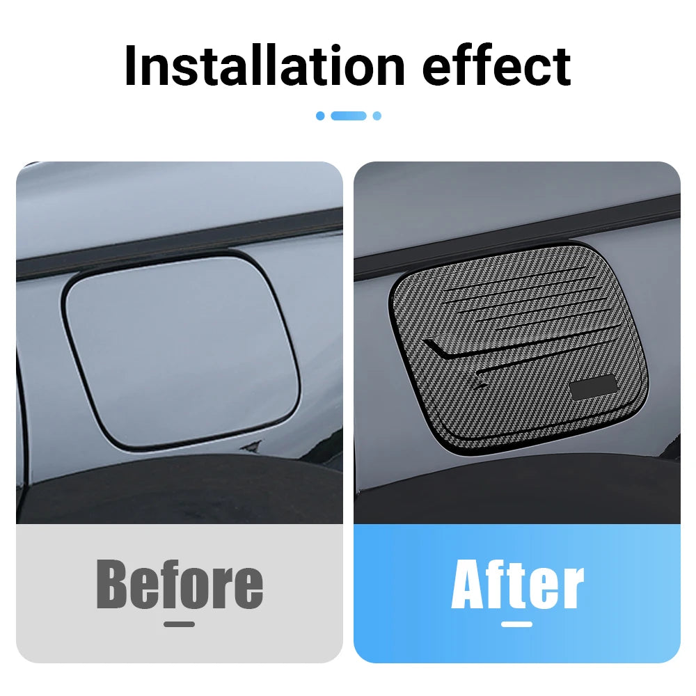 For Honda CRV 2023 2024 2025 CR-V 6th Gen Hybrid ABS Carbon Fuel Tank Cover Oil Cap Trim Sticker - Automotive LED Light