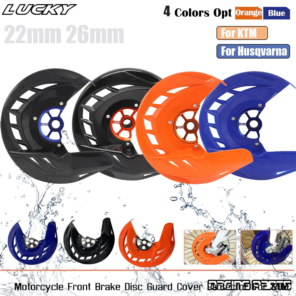 22mm 26mm Front Brake Disc Guard For KTM Husqvarna 125-400 450 530 SX SXF XC XCF EXC EXCF TC FC  - Automotive LED Light