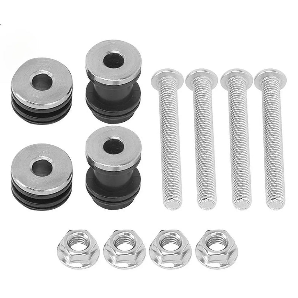 Iron Motorcycle Backrest Screws Kit Practical Sissy Bar Docking Hardware Quick Install for Sport - Automotive LED Light