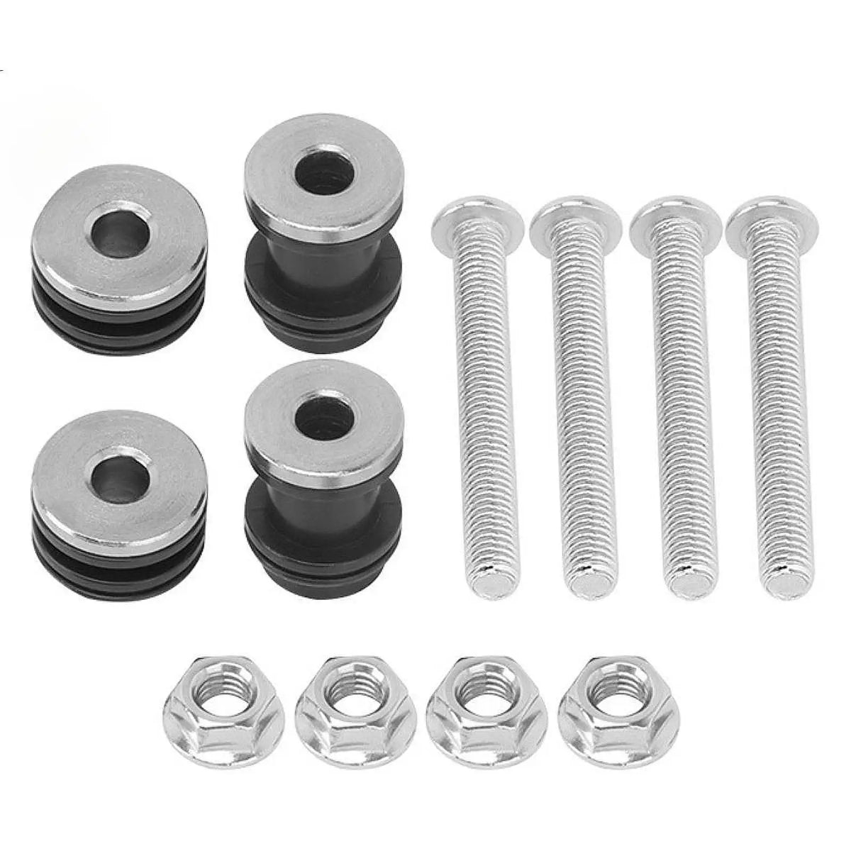Iron Motorcycle Backrest Screws Kit Practical Sissy Bar Docking Hardware Quick Install for Sport - Automotive LED Light