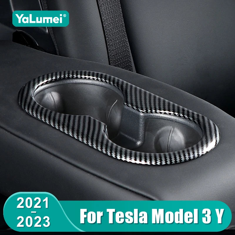 For Tesla Model Y 2021 2022 2023 2024 Model 3 2021 - 2023 Car Back Row Water Cup for Tesla Model Y Model 3 2021-2023 - A