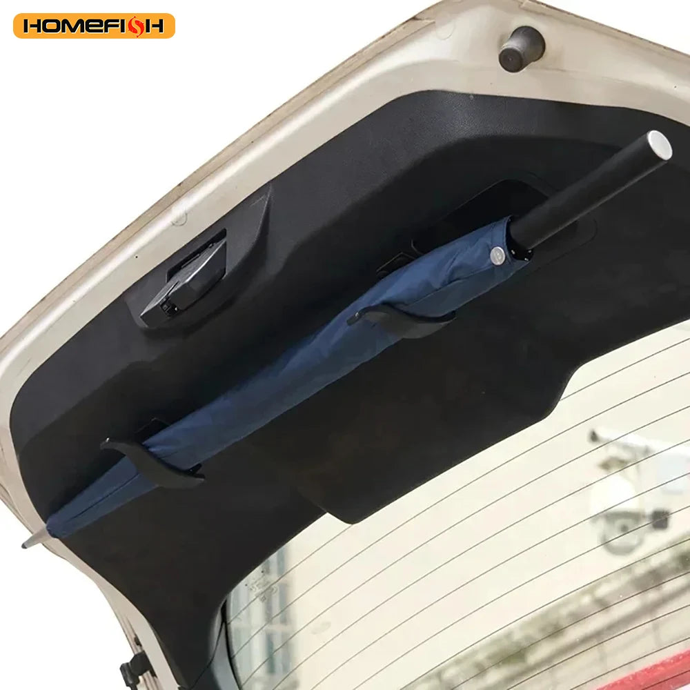 2Pcs Car Seat Back Hoo Multi-purpose Trunk Umbrella Mount Holder Car Umbrella Storage Organizer  - Automotive LED Light