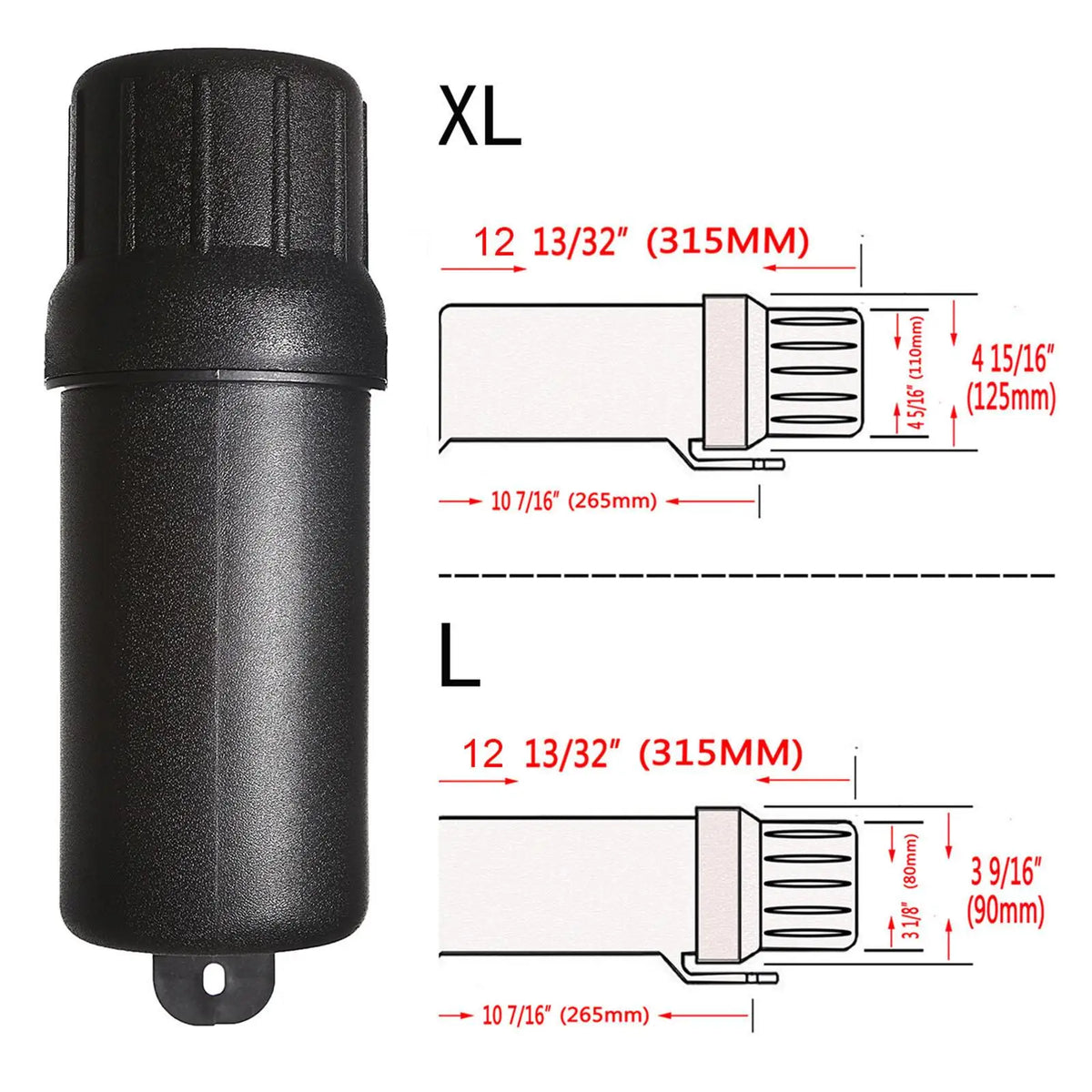 Motorcycle Storage Tube Waterproof ABS Tool Box Motorbike Cargo Holder for Garage Maintenance Ac - Automotive LED Light