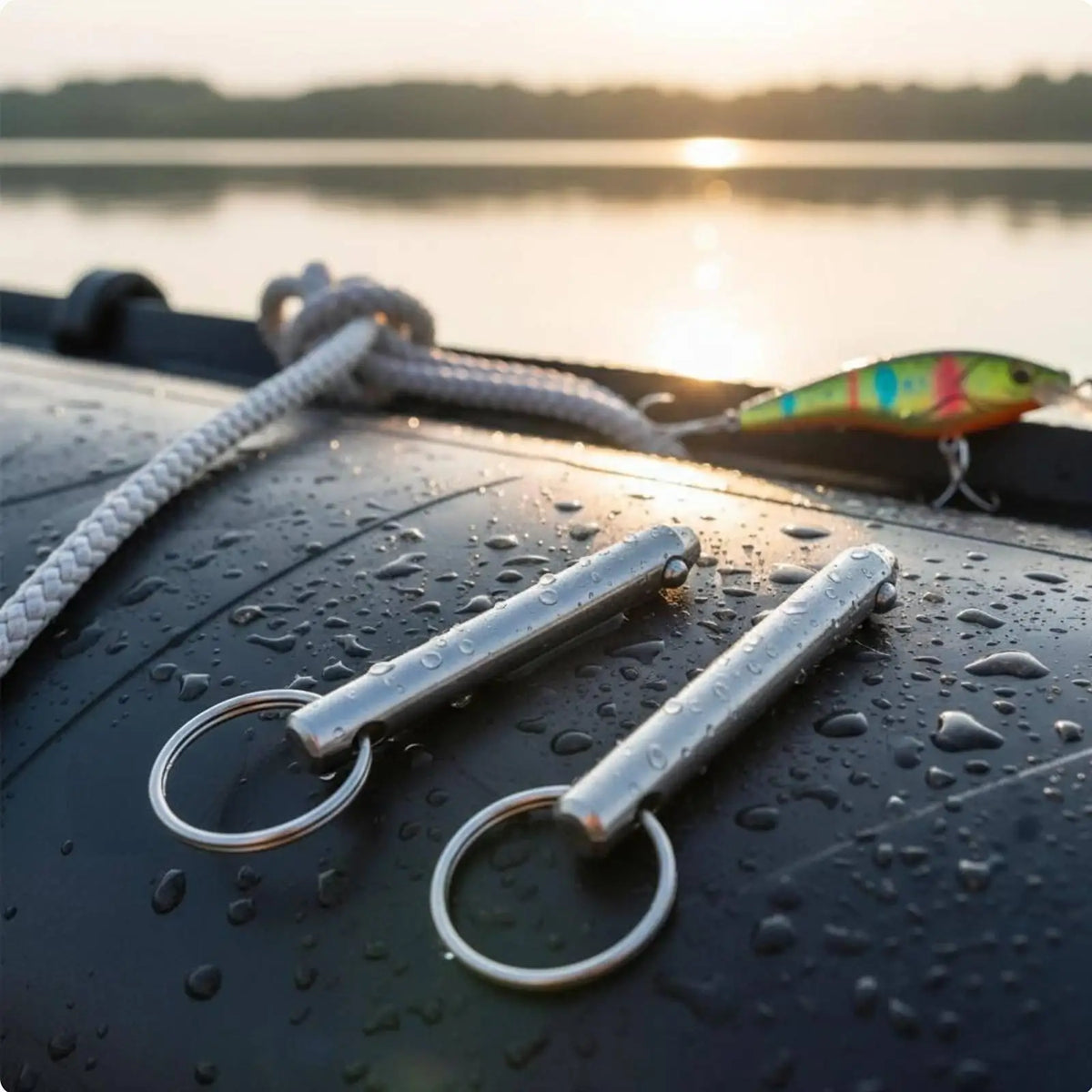 Transom Wheel Pin Zinc Plated Hauling Wheel Pin Carbon Steel Construction - Automotive LED Light