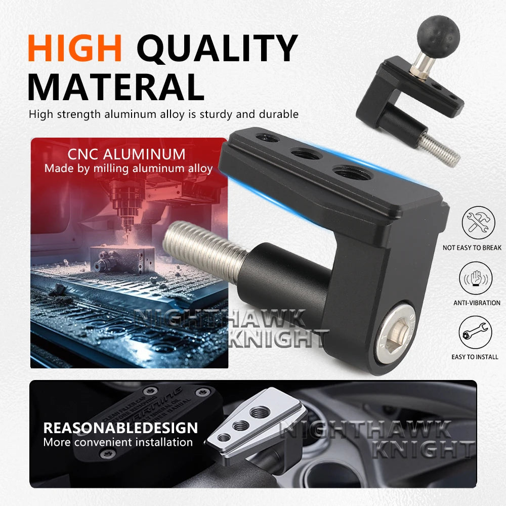 For BMW R 1250 RT R1250RT K1600GT K 1600GTL Handlebar Bracket Extension Rod Support Mobile Phone - Automotive LED Light
