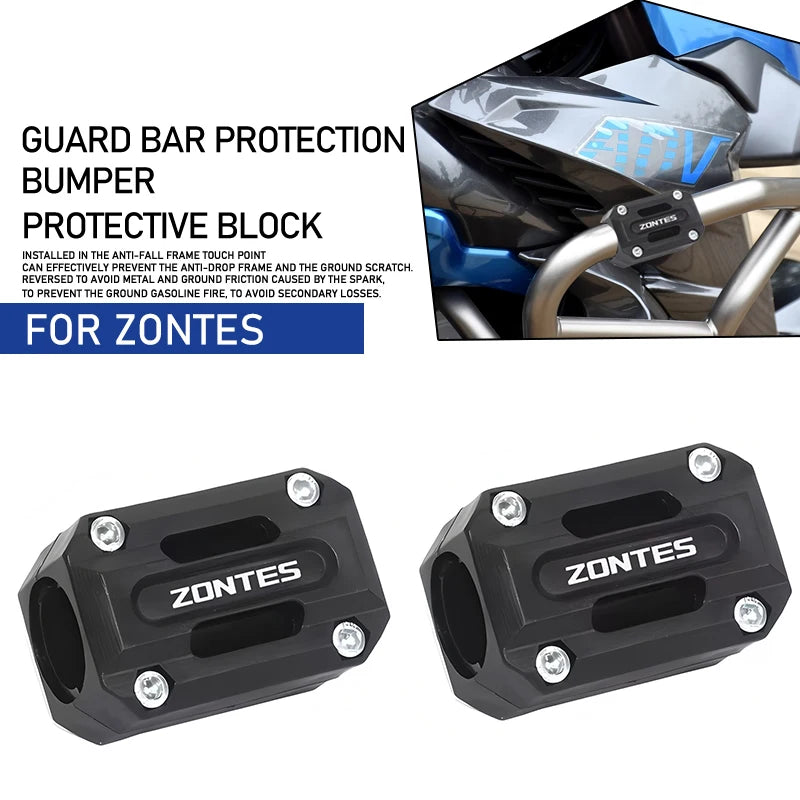For Zontes ZT125 G1 310V ZT 125U ZT250R 310V/X/T/R Motorcycle Engine Bumper Protection Block Acc - Automotive LED Light