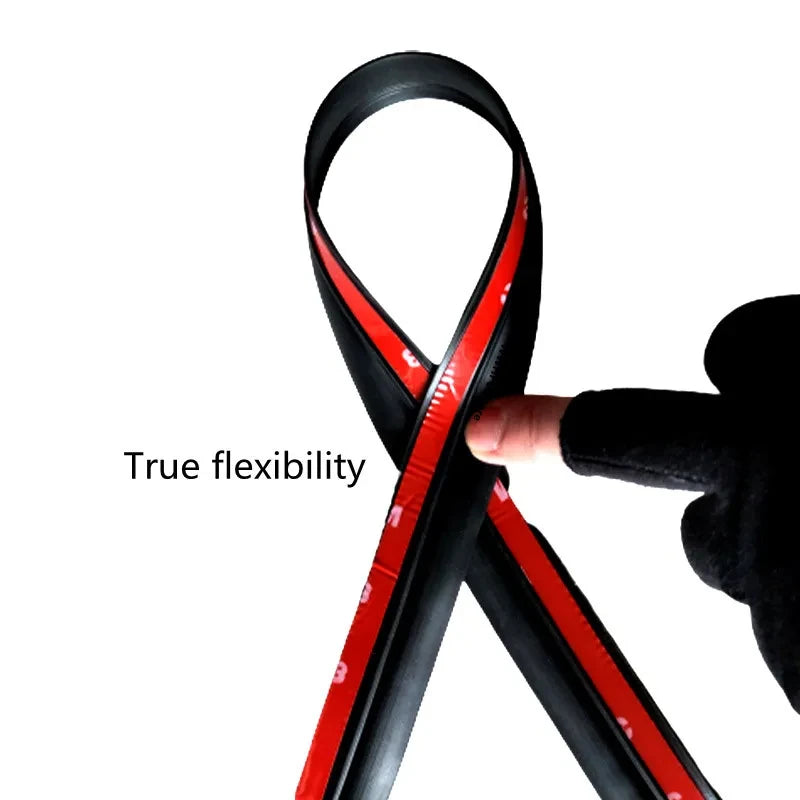 Auto Rubber Seal Strip Car Trunk Lid Gap Seal Strip Rubber Sticker Black For SUV Hatchback Upper - Automotive LED Light