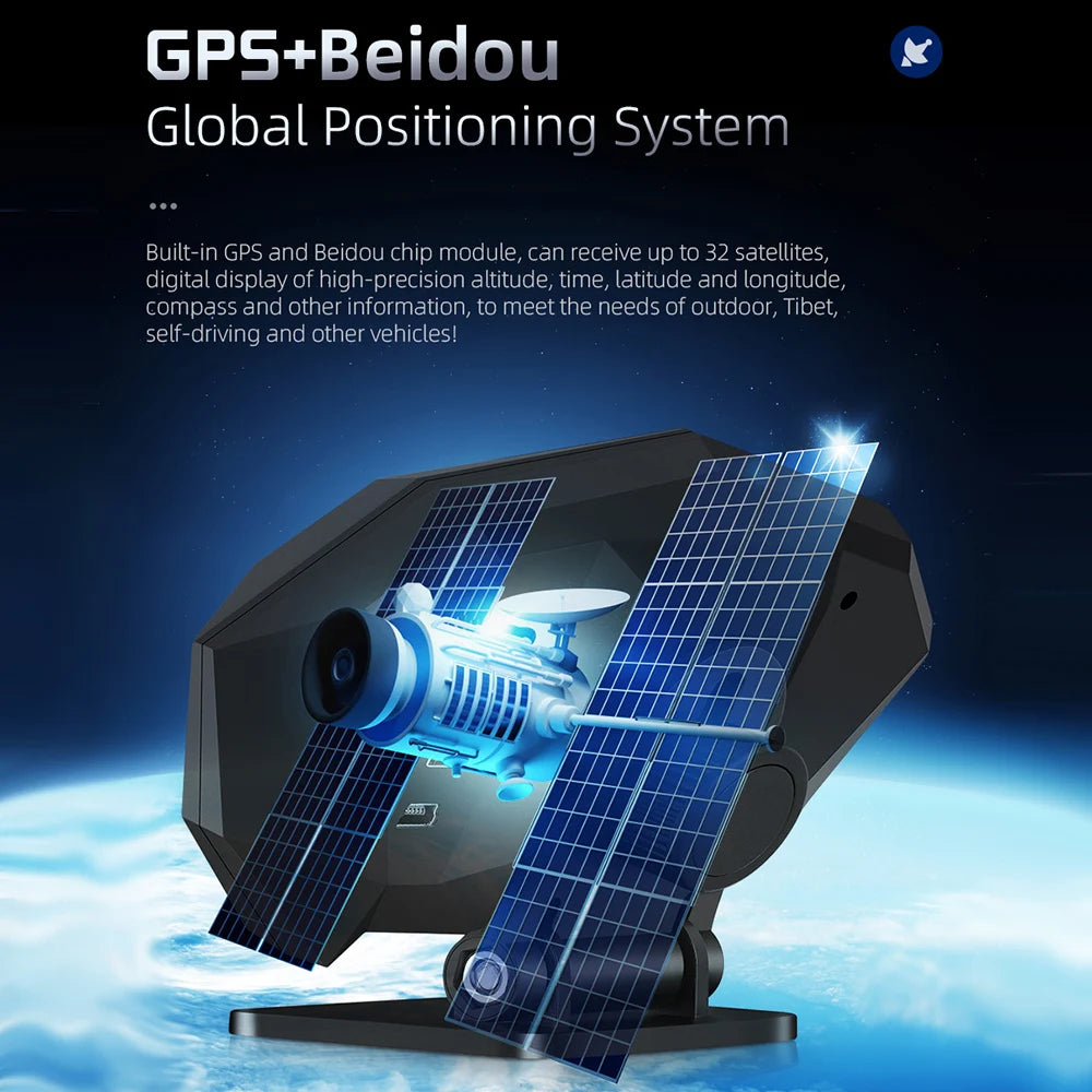Car HUD P1 OBD2 Head Up Display On Board Computer Clock Slope Meter GPS Y03 Spee for OBD2 Y03 P1 - Automotive LED Light