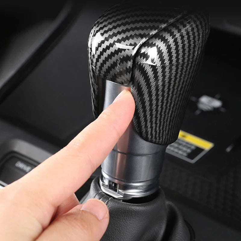 For Honda CR-V CRV 6th Gen 2023 2024 2025 Car Gear Shift Knob Gear Head Cover ABS Carbon Fibre / - Automotive LED Light
